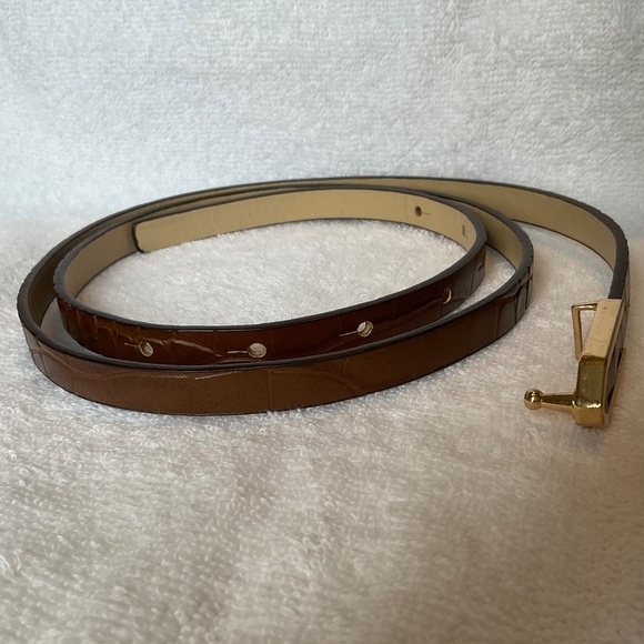 **Free with Purchase** Brown Belt Vegan Leather with Snake Skin Pattern - Picture 4 of 11